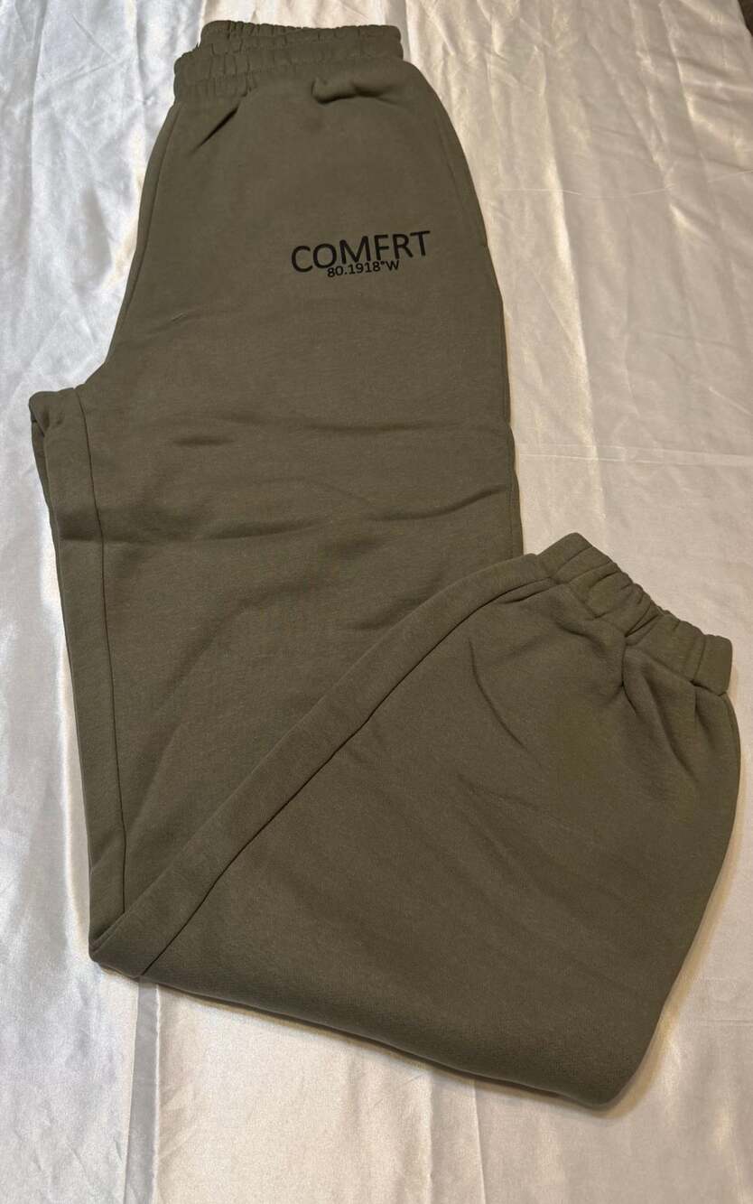 COMFRT Moss Green Coordinate Sweatpants Size S